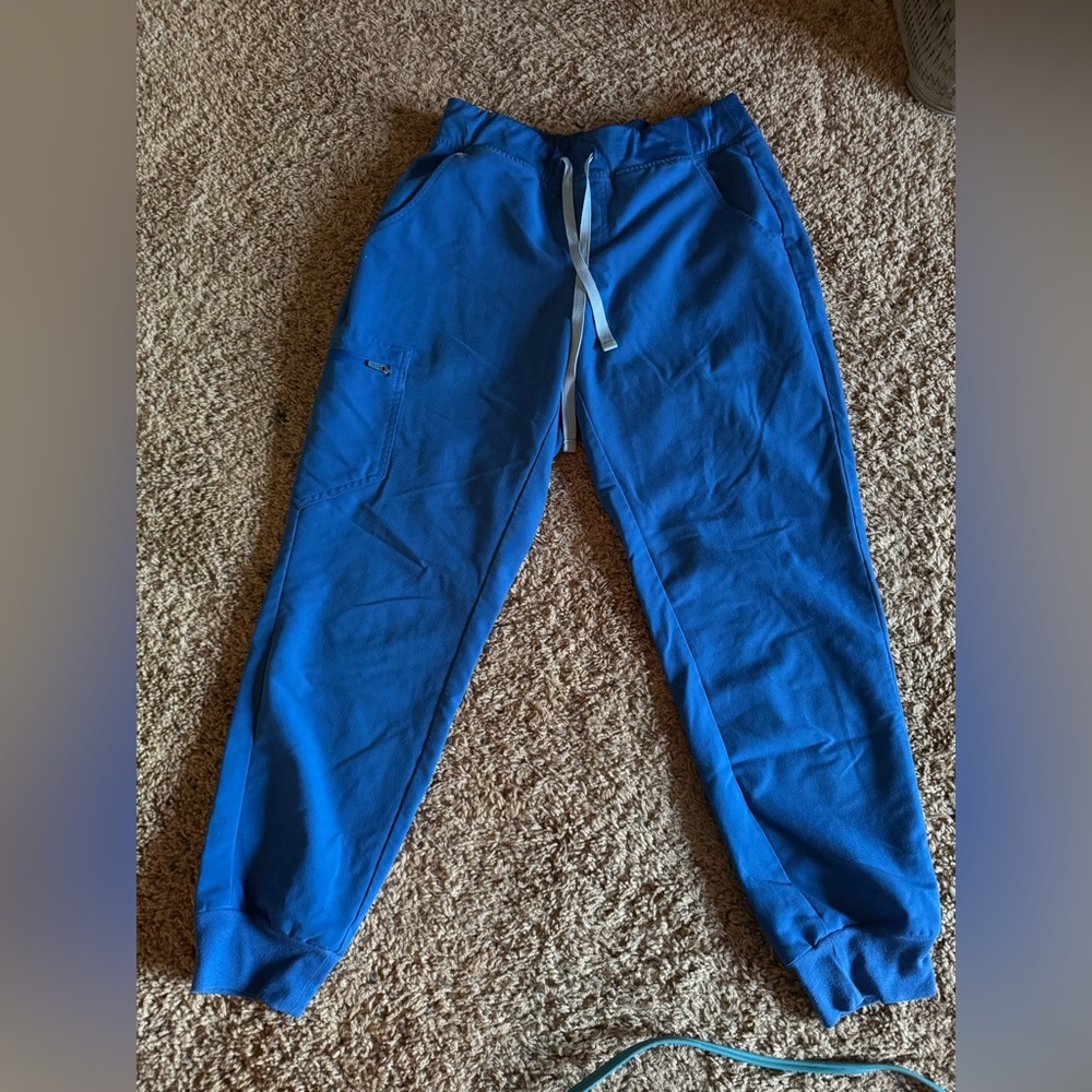 FIGS Yola™ Jogger Scrub Pants – Royal Blue – Size Medium